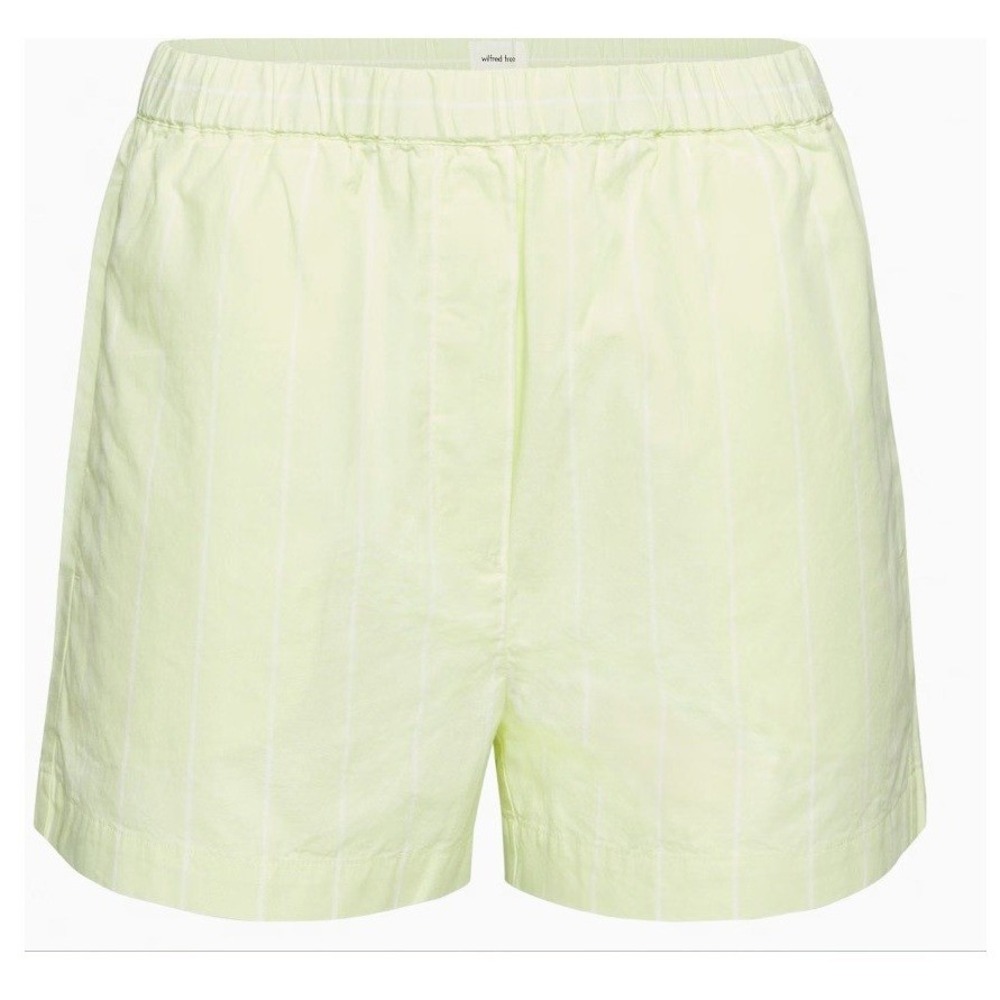 Aritzia Wilfred Free Breeze 3" Shorts Medium Bailey Pear Organic Cotton Poplin